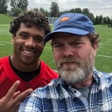 Met some of my @Seahawks heroes today! @DangerussWilson @JustinBritt68  @Creatureman @Keke_Mingo (AKA Barkevious Mingo, the greatest name in the  history of humanity!) #GoHawks