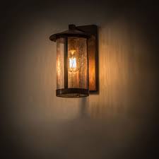 Meyda Tiffany 171561 Fulton Seedy Glass Vintage Copper Outdoor Wall Lighting Sconce Mey 171561