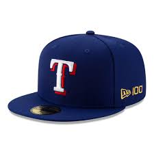 There's no better way to show your support on game day than with one of the spirited caps from our extensive collection of officially licensed rangers gear. Texas Rangers Mlb 100 Blue 59fifty Cap New Era Cap Co