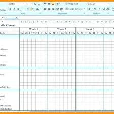 Monthly Chore Chart Template Supergrafica Co With Regard