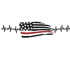 Black And White Us Flag Meaning Thin Red Line Flag Heartbeat Vinyl Decal By Cityvinyl On Etsy Thin Red Line Flag Fire Fighter Tattoos Jeep Art
