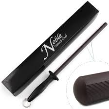 Manual sharpening rods are not recommended for the sharpening of ceramic blades, as most are not up to the task. Honing Rods Black Ceramic Noble Home Chef