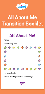 All About Me Transition Booklet New Teachers Teaching Resources Class Teacher