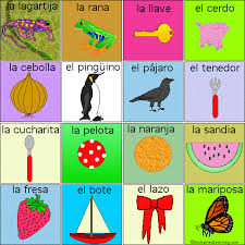 Spanish games for kids make learning language fun. Lotto Game Spanish Board 5 Printout Enchantedlearning Com