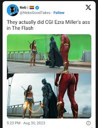 DCU Allegedly Spent a Lot of Money to Enhance Ezra Millers Butt in Flash  Suit With CGI : rDC_Cinematic