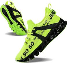 Though initially designed to aid in exercise, and compliment an athletic workout, running shoes and sneakers have become commonly worn as casual. Amazon Com Jsleap Mens Running Shoes Walking Non Slip Blade Type Sneakers Road Running