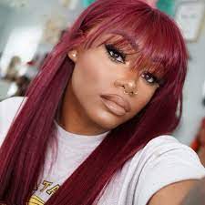 Alipearl Virgin Hair Pure 613 Blonde Straight Human Hair 3 Bundles Colored Wigs Red Wigs Wigs With Bangs