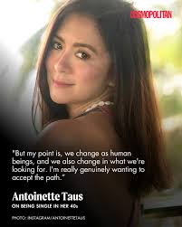 AntoinetteTaus had the most empowering thoughts about being single and  child-free in her early 40s. #FromTheArchives Read more in the comments.