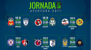 We did not find results for: Fechas Y Horarios De La Jornada 5 Del Apertura 2017 De La Liga Mx As Mexico