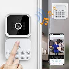 patysky Smart Video Doorbell,2022 Wireless Remote Intelligent Visual Door  Bell Home Intercom HD Night Vision WiFi Rechargeable Security Door  Doorbell,Can Two-Way Calls,Photo,Recording : Amazon.co.uk: DIY & Tools