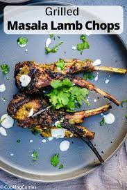 An Indian Masala And Greek Yogurt Marinade Gives Deep Flavors And Aroma To These Delicious Succulent Grilled Lamb C Lamb Chop Recipes Cooking Curry Lamb Chops