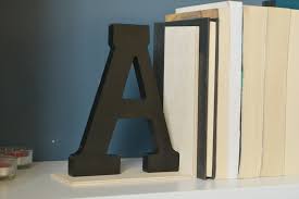 Easy A To Z Bookends Wooden bookends, unique handmade book holders, wood and steel bookends, bookends set, book stands wooden bookends, solid wood and steel, booklover gift for bibliophile friends, shelf accessorie.
