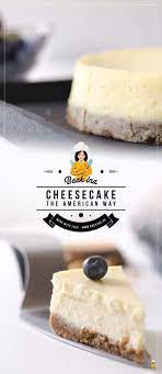 Du Mochtest Einen Typischen American Cheesecake Mit Einer Fulliung Aus Frischkase Backen Ich Zeige Dir Ein Lebensmittel Essen Amerikanischer Kasekuchen Kuchen