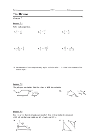 Students review formerly learned geometry facts and practice citing the geometric justifications in anticipation of unknown angle proofs. Lesson 7 1 Solve Each Proportion 2