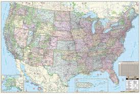 Usa map by googlemaps engine: Us Large Scale Wall Map The Map Shop