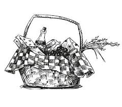 Panier Pique Nique Avec Snack Tire Par La Main En 2020 Cles Dessin Panier Pique Nique Mains