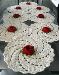 Harika Dantel Masa Ortusu Hobilendik Net Tig Isleri Filet Crochet Orgu