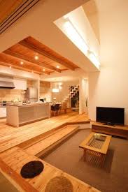 sign in インテリアアーキテクチャ リビング 段差 家