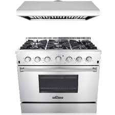 It doesn't matter if you are a professional chef, home chef, or just somebody who wants to have a beautiful kitchen that makes you excited to get in there. Amazon Com Thor Kitchen 2 Piece Kitchen Package With 36 Pro Style 6 Burner Stainless Steel Gas Range And 36 Under Cabinet Range Hood Stainless Steel Appliances