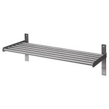Svenshult wall shelf with storage. Grundtal Stainless Steel Wall Shelf 60 Cm Ikea
