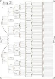 family tree chart compact 8 generation pedigree chart 120g paper plain folded