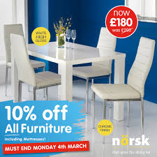 Minimum purchase and down payment required°. B M Stores This Modern Style Norsk Dining Set Is A Facebook