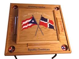 Puerto Rico Dominican Republic Flag Domino Table Etsy Domino Table Flag Wall Decor Domino