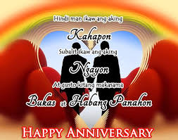 I wish you a happy 25th anniversary. Love Quotes Tagalog Anniversary Hover Me