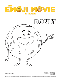 The Emoji Movie Donut Coloring Page Emoji Coloring Pages Emoji Movie Coloring Pages