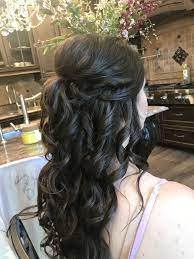 Textured Twisted Halfup Style Wedding Hairstyles High Updo Hair