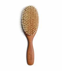 The natural wood hair brush with wooden bristles massage scalp comb and wood beard comb for men and women 6pcs(necano) are a must have brush set just like a salon. Flat Antistatic Hairbrush Pear Wood Natural Bristles Anae
