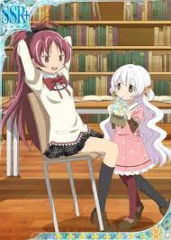 まどかマギカ 通学 図書館で勉強するまどっち達 まと マギ ブログ かわいいアニメの女の子 まどかマギカ 魔法少女