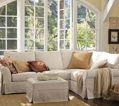 Lastly, i was able to slipcover a large ottoman. Pb Comfort Slipcovered Ottoman Pottery Barn