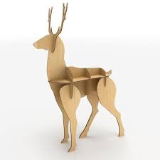 Deer Cardboard 3d Model Cardboard Animals Cardboard Model Cardboard Sculpture