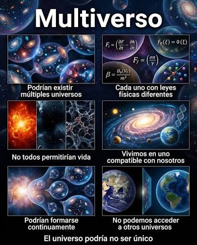 EXISTEN OTROS UNIVERSOS? Lo que llamamos universo…  podría no ser todo.  Podría haber muchos. Con reglas distintas. Este concepto se conoce como:  multiverso cosmología Puede representarse como: Universo ≠ Todo Esto