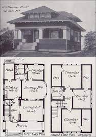 Early 1900s Free Old House Blueprint Plan Craftsman Bungalow House Plans Bungalow Floor Plans Craftsman House Plans