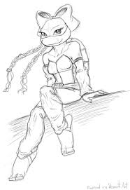 Roxy By Monaxraph By Propimol Ninja Turtle Coloring Pages Turtle Coloring Pages Girl Ninja Turtle