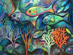 Under The Sea By Karincharlotte On Deviantart Fish Painting Sea Art Art