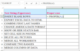 'convert cell content to comment sub converttocomment() dim c as range for each c in selection c.clearcomments if len(c.value) > 0 now close the vb editor window or switch back to excel. How To Change Uppercase To Proper Or Title Case In Microsoft Excel
