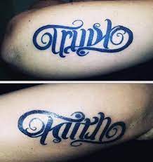 Tattoos starts with t and ends in s. 40 Ambigram Tattoos For Men Word Art Designs