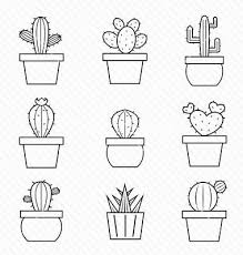 Cactus Vector Bujo Bullet Journal Dessin Dessin Tumblr Et Illustration Cactus
