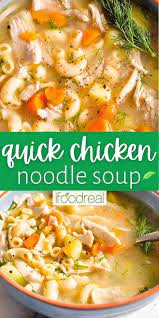 Best Ever Quick Chicken Noodle Soup Recipe Quick Chicken Quick Chicken Noodle Soup Soup Recipes Chicken Noodle