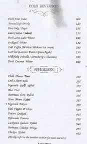 Menu of Gaylord, Churchgate, Mumbai ...