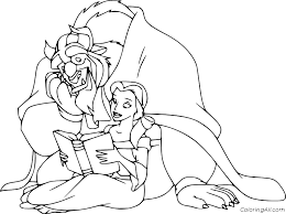 beauty and the beast coloring pages coloringall