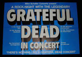 vintage original first printing concert poster advertising the grateful dead s october 1981 german tour with grateful dead poster grateful dead concert posters