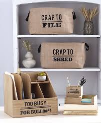 Humorous Office Organizers In 2020 Office Organization Office Organization At Work Office Supplies Logo