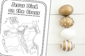Kids are not exactly the same on the outside, but on the inside kids are a lot alike. Jesus Died On The Cross Printable Coloring Page Ministryark