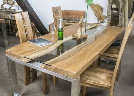Am tisch befinden sich einige furnierschäden, kratzer. Esstisch Rund Ausziehbar Massiv Garten Baumbank Gross 6 Teilg Teak Casainnatura De