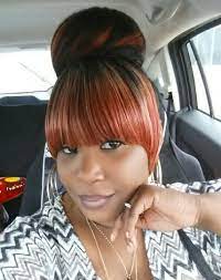 Chinese Bangs And Bun Black Hair Bun Hair Styles Ponytail Hairstyles