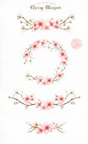 Cherry Blossom Watercolor Clip Art Spring Flowerflowers Clip Etsy Cherry Blossom Watercolor Cherry Blossom Tattoo Blossom Tattoo